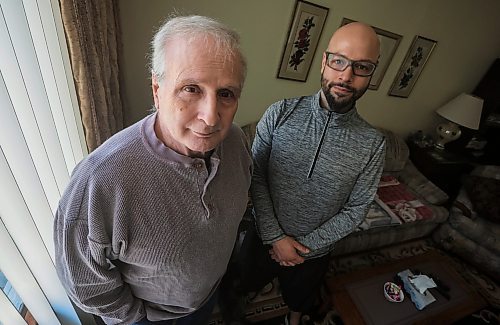 JOHN WOODS / FREE PRESS
Randy Clinch and his son John are photographed at their home Tuesday, April 29, 2025. Randy was told he could not vote yesterday because his name was crossed out when he went to his polling station. Allegedly he was threatened with fines and jail time before he was ultimately allowed to vote.

Reporter: malak