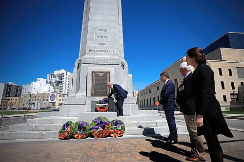 Ruth Bonneville  / Free Press 

LOCAL STDUP - VE Day


Thursday, May 8 is VE Day (Victory in Europe)

Photo of Dwight MacAulay,, Honorary Consul for the United Kingdom lays a wreath at the at the Cenotaph on Memorial Blvd  to commemorate VE Day Thursday.

Also in the photo laying wreaths
Philip Houde - Honourary Consul Kingdom of Morocco (middle right)
Jean-Marie - Consulate of Belgium 
Rebecca Molinoff - US Consul Winnipeg

Story: This is to commemorate this date as members of Manitoba;'s Consular Corps representing the nations of the US, UK, Belgium, and the Netherlands will be lay wreaths at the Cenotaph on Memorial Blvd  Thursday.

May 08,  2025

 