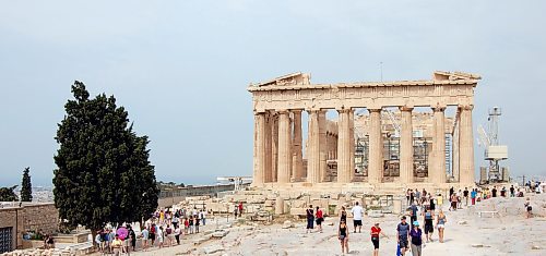 Steve MacNaull / Free Press
The ruins of the Parthenon temple atop the Acropolis is Athens’ most emblematic attraction.