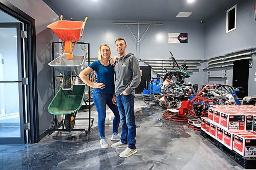 Ruth Bonneville / Free Press
BIZ - Concrete Source
Business portrait of Larry Loewen and Nettie Loewen the husband-and-wife owners of Concrete Source i.n their new location off Mcgillivray Blvd,
Story: After starting their business in Steinbach in 2020, they just opened a second location off of McGillivray Boulevard, a few minutes west of Cineplex Odeon McGillivray Cinemas. The business sells a variety of construction tools, products and accessories for people working with concrete.
This is for an upcoming biz article.
See story by Aaron
May 13th, 2025