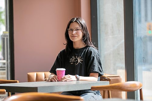 BROOK JONES/FREE PRESS
Mondays Cafe co-owner Morgan McCurdy, 27, is pictured inside the cafe at 305 Broadway Ave. in Winnipeg, Man., Wednesday, May 14, 2025.