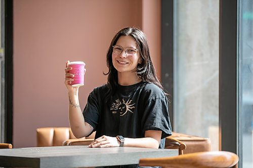 BROOK JONES/FREE PRESS
Mondays Cafe co-owner Morgan McCurdy, 27, is pictured inside the cafe at 305 Broadway Ave. in Winnipeg, Man., Wednesday, May 14, 2025.