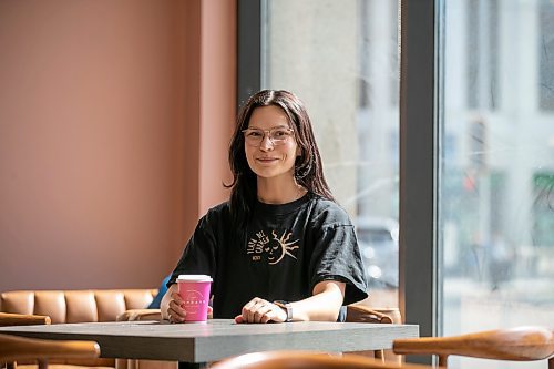 BROOK JONES/FREE PRESS
Mondays Cafe co-owner Morgan McCurdy, 27, is pictured inside the cafe at 305 Broadway Ave. in Winnipeg, Man., Wednesday, May 14, 2025.