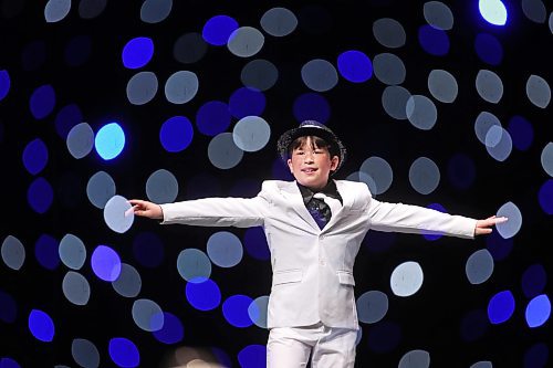 16052025
In a double-exposure photo, Mason Mcniven tap dances to Smooth Criminal in the Competitive - Junior - Tap - 11 - Solo category during the second day of the Entertain Us Dance Competition at the Western Manitoba Centennial Auditorium on Friday.
(Tim Smith/The Brandon Sun)