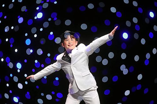 16052025
In a double-exposure photo, Mason Mcniven tap dances to Smooth Criminal in the Competitive - Junior - Tap - 11 - Solo category during the second day of the Entertain Us Dance Competition at the Western Manitoba Centennial Auditorium on Friday.
(Tim Smith/The Brandon Sun)