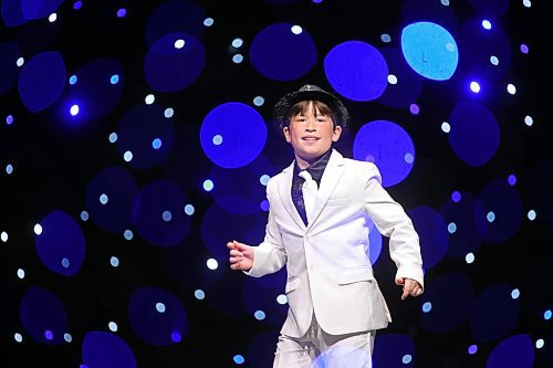 16052025
In a double-exposure photo, Mason Mcniven tap dances to Smooth Criminal in the Competitive - Junior - Tap - 11 - Solo category during the second day of the Entertain Us Dance Competition at the Western Manitoba Centennial Auditorium on Friday.
(Tim Smith/The Brandon Sun)