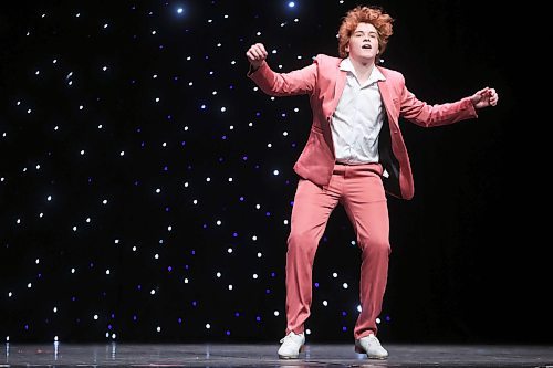 16052025
Cash Laluk tap dances in the Competitive - Senior - Tap - 15 - Solo category during the second day of the Entertain Us Dance Competition at the Western Manitoba Centennial Auditorium on Friday.
(Tim Smith/The Brandon Sun)
