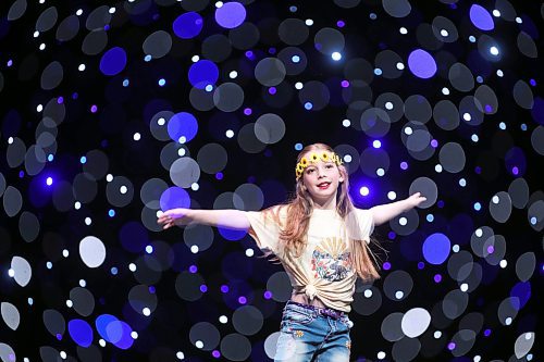 16052025
In a double-exposure photo, Karrina Taylor tap dances to Take Me Home in the Competitive - Junior - Tap - 11 - Solo category during the second day of the Entertain Us Dance Competition at the Western Manitoba Centennial Auditorium on Friday.
(Tim Smith/The Brandon Sun)