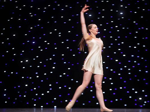 16052025
Brooklyn Stitt dances in the Competitive - Senior - Student Choreography - 15 - Solo category during the second day of the Entertain Us Dance Competition at the Western Manitoba Centennial Auditorium on Friday.
(Tim Smith/The Brandon Sun)