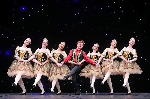 16052025
Dancers perform in the Competitive - Intermediate - Ballet - 14 - Extended Small Group category during the second day of the Entertain Us Dance Competition at the Western Manitoba Centennial Auditorium on Friday.
(Tim Smith/The Brandon Sun)