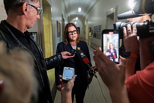 MIKE DEAL / FREE PRESS
Former premier Heather Stefanson announced in the legislature Thursday that she is resigning her Tuxedo seat.
240425 - Thursday, April 25, 2024.