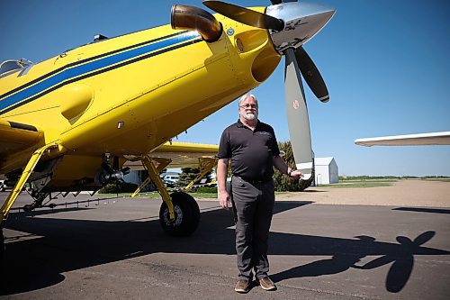 26052025
Scott Andrew, President and Accountable Executive at Air Andrew, after an announcement at the Virden Regional Airport on Monday. The province announced $1.65 million to expand the airport.
(Tim Smith/The Brandon Sun)