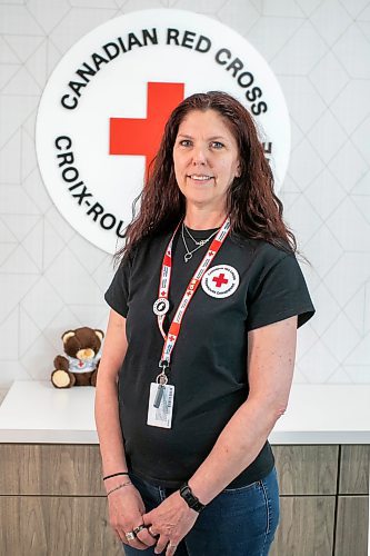 BROOK JONES/FREE PRESS
Canadian Red Cross volunteer Debbie Blair, 52, is pictured at the Canadian Red Cross at 850 Pembina Hwy. in Winnipeg, Man., Thursday, May 29, 2025. Blair is a personal disaster assistance and emergency response team supervisor.