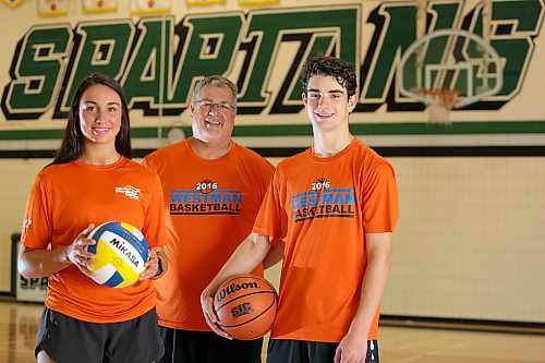 Brandon Sun Don Thomson will be join by his children Mary and Jacob as they all held to the Manitoba Summer Games. Don and Mary will be coaching in basketball and volleyball were Jacob will take to the court on the Western Manitoba basketball squad. Bruce Bumstead/Brandon Sun
