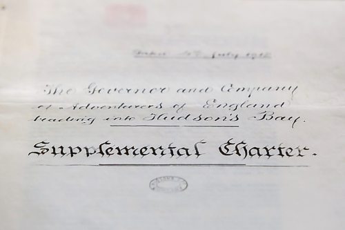 MIKE DEAL / FREE PRESS
Supplementary Charter 1912: A.37/23
The Hudson’s Bay Company Archives currently holds all nine original supplementary charters which were signed to amend the 1670 Charter of Incorporation. By the 1880s, the HBC found that its incorporating charter was inadequate for the conduct of its modern business, especially in regards to land sales. The HBC petitioned the crown for supplemental charters, the first of which was granted in 1884. The HBCA holds the original petitions to the crown for each charter. These supplementary charters, once signed, annulled the supplements and original charter that came before it. There are supplementary charters for 1884, 1892, 1912, 1920, 1949, 1957, 1960, 1963 and 1970. There are two versions of the 1970 supplementary charter, as this charter specifically made the HBC a Canadian rather than a British Company, one signed in the UK and one in Canada on May 29, 1970. All of the supplementary charters arrived at and were held by the Archives Department of the HBC in London, being received at the Archives shortly after their creation in many cases. These were all donated to the Province of Manitoba in 1994.
Reporter: Conrad Sweatman
250610 - Tuesday, June 10, 2025.