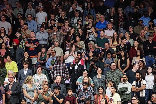 13062025
Family, friends and loved ones fill the stands at Westoba Place for the Assiniboine College graduation ceremony for the Peters School of Business and Russ Edwards School of Agriculture and Environment on Friday morning.
(Tim Smith/The Brandon Sun)