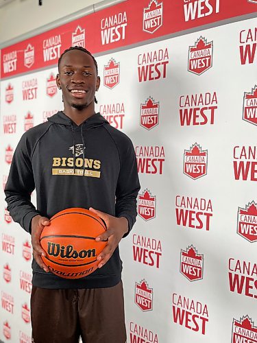 Taylor Allen / Free Press
University of Manitoba basketball player Ramogi Nyagudi