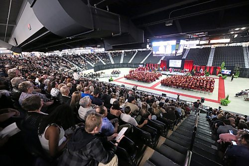 Thousands of parents, grandparents, family and friends attended the ceremony. (Matt Goerzen/The Brandon Sun)