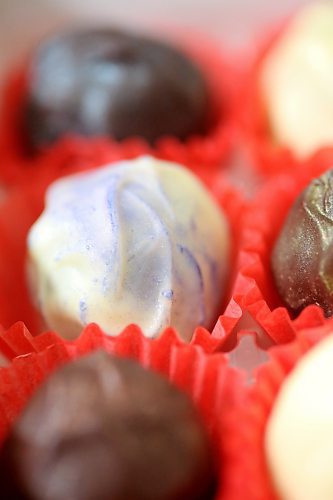 Specialty chocolate truffles, made by TRueFFeeLS owner Svetlana Maltseva, shown in advance of World Chocolate Day on July 7.  (Matt Goerzen/The Brandon Sun)
