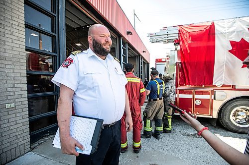 MIKAELA MACKENZIE / FREE PRESS
	
Fire chief Jason Kuras at the fire hall in Flin Flon on Wednesday, June 25, 2025.

For Nicole Buffie story.
Winnipeg Free Press 2025