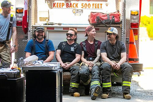 MIKAELA MACKENZIE / FREE PRESS
Firefighters hang out at the fire hall in Flin Flon on Wednesday, June 25, 2025.
For Nicole Buffie story.
Winnipeg Free Press 2025
