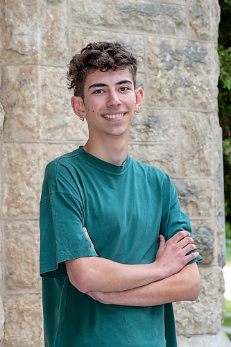 BROOK JONES/FREE PRESS
Windsor Park Collegiate graduate Landon Sanderson, 17, is member of the Youth Advisory Council for Children First Canada. Sanderson, who was pictured in Winnipeg, Man., Wednesday, June 25, 2025, will be attending the University of Toronto in September.