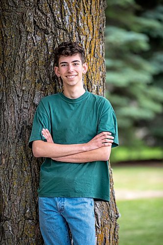 BROOK JONES/FREE PRESS
Windsor Park Collegiate graduate Landon Sanderson, 17, is member of the Youth Advisory Council for Children First Canada. Sanderson, who was pictured in Winnipeg, Man., Wednesday, June 25, 2025, will be attending the University of Toronto in September.