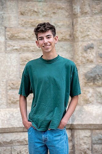 BROOK JONES/FREE PRESS
Windsor Park Collegiate graduate Landon Sanderson, 17, is member of the Youth Advisory Council for Children First Canada. Sanderson, who was pictured in Winnipeg, Man., Wednesday, June 25, 2025, will be attending the University of Toronto in September.