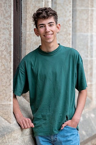 BROOK JONES/FREE PRESS
Windsor Park Collegiate graduate Landon Sanderson, 17, is member of the Youth Advisory Council for Children First Canada. Sanderson, who was pictured in Winnipeg, Man., Wednesday, June 25, 2025, will be attending the University of Toronto in September.