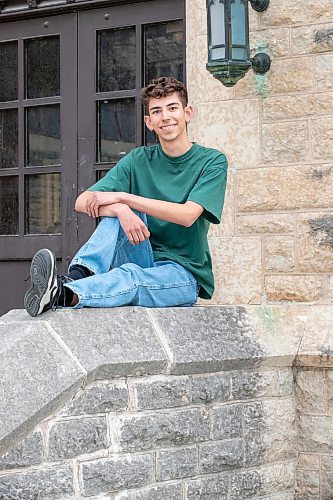 BROOK JONES/FREE PRESS
Windsor Park Collegiate graduate Landon Sanderson, 17, is member of the Youth Advisory Council for Children First Canada. Sanderson, who was pictured in Winnipeg, Man., Wednesday, June 25, 2025, will be attending the University of Toronto in September.