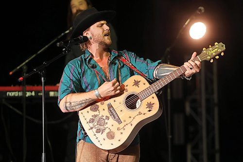 27062025
Jackson Dean performs with his band on the main stage at Dauphin’s Countryfest 2025 south of Dauphin, Manitoba on a hot Friday evening. Josh Ross headlined the main-stage later in the night.
(Tim Smith/The Brandon Sun)