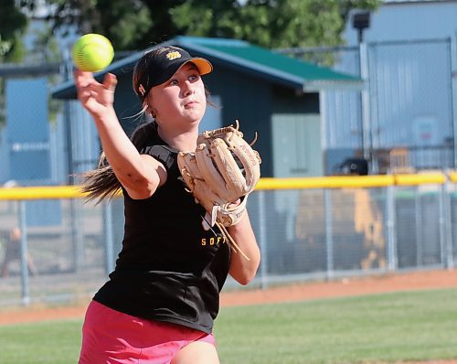 Mya Duncan-Gagnon plays shortstop for the under-17 Westman Magic and is a terror on the basepaths. (Perry Bergson/The Brandon Sun)
July 10, 2025