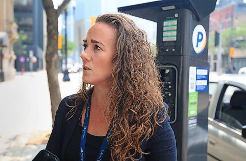 Ruth Bonneville / Free Press
Local Parking pay stations
Lisa Patterson, manager of operations and facilities with the City of Wpg. answers questions from a reporter regarding the pay stations being permanently removed Tuesday. Drivers wanting to park on city roads will have to use phone app to pay for their parking moving forward.
Story Maddison
July 8th, 2025