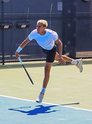 Ruth Bonneville / Free Press
Sports - pro tennis
Photo of Paul Judd of Great Britain playing in the Challenger Tour at The National Bank Hub Tennis club in West St. Paul Wednesday.
Judd defeated Leandro Riedi of Switzerland in the round of 32.
Story PRO TENNIS IN WINNIPEG: Before a tennis pro reaches the ultimate heights of the ATP Tour, they got to make it through the Challenger Tour which mainly consists of players ranked between 100 and 300 in the world. For many, that means a trip to Manitoba to compete in the Winnipeg National Bank Challenger -- an annual event kicked off earlier this week. But what’s life like on the Challenger Tour?
See story by Taylor
July 9th, 2025