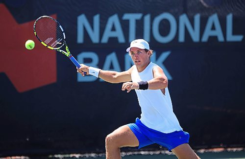 Ruth Bonneville / Free Press
Sports - pro tennis
Photo of Liam Draxl — the No. 4-ranked player in Canada — against Japan’s Hiroki Moriya in the Challenger Tour at The National Bank Hub Tennis club in West St. Paul Wednesday. Liam went on to win the match.
Story PRO TENNIS IN WINNIPEG: Before a tennis pro reaches the ultimate heights of the ATP Tour, they got to make it through the Challenger Tour which mainly consists of players ranked between 100 and 300 in the world. For many, that means a trip to Manitoba to compete in the Winnipeg National Bank Challenger -- an annual event kicked off earlier this week. But what’s life like on the Challenger Tour?
See story by Taylor
July 9th, 2025