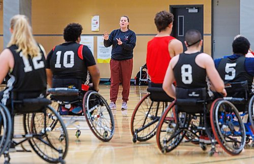 MIKE DEAL / FREE PRESS
Canadian women's wheelchair basketball team coach Michele Sung, during training camp in Winnipeg at the Sport for Life Centre Tuesday morning.
Reporter: Taylor Allen
250715 - Tuesday, July 15, 2025.