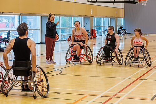 MIKE DEAL / FREE PRESS
Canadian women's wheelchair basketball team coach Michele Sung, during training camp in Winnipeg at the Sport for Life Centre Tuesday morning.
Reporter: Taylor Allen
250715 - Tuesday, July 15, 2025.