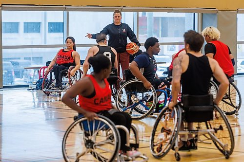 MIKE DEAL / FREE PRESS
Canadian women's wheelchair basketball team coach Michele Sung, during training camp in Winnipeg at the Sport for Life Centre Tuesday morning.
Reporter: Taylor Allen
250715 - Tuesday, July 15, 2025.