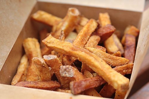 A close up of the soft and liberally seasoned home cut fries at The Dairy Bar in Souris. (Matt Goerzen/The Brandon Sun)