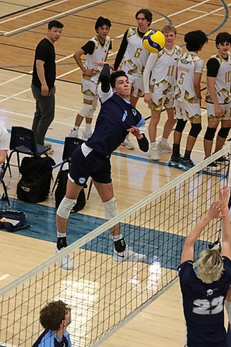 Brandon's Ethan Baraniuk is one of two Manitobans on the Team Canada squad about to play in the under-19 world men's volleyball championship in Uzbekistan. (Thomas Friesen/The Brandon Sun)