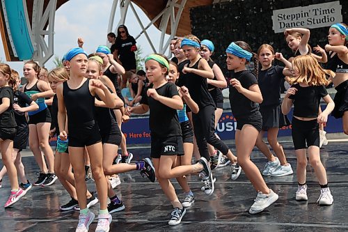 Eighty dancers from Steppin' Time Dance Studio's 2025 Summer Camp presented a finale for family and friends Thursday afternoon at the Riverbank Discovery Centre. (Michele McDougall/The Brandon Sun)