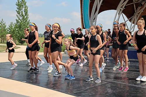 Eighty dancers from Steppin' Time Dance Studio's 2025 Summer Camp presented a finale for family and friends Thursday afternoon at the Riverbank Discovery Centre. (Michele McDougall/The Brandon Sun)
