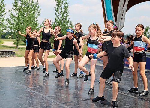Eighty dancers from Steppin' Time Dance Studio's 2025 Summer Camp presented a finale for family and friends Thursday afternoon at the Riverbank Discovery Centre. (Michele McDougall/The Brandon Sun)