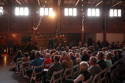 29072025
A large crowd fills Danceland in Wasagaming for the Fairness For Clear Lake town hall regarding the Clear Lake boat ban and Zebra Mussel presence in the lake on Tuesday evening. Hundreds of community members and stakeholders filled Danceland to listen to speakers including experts, politicians and Parks Canada staff, as well as to ask questions. 
(Tim Smith/The Brandon Sun)