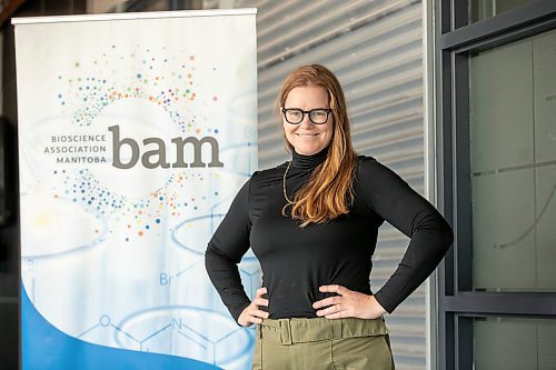 BROOK JONES/FREE PRESS
Andrea Ladouceur who is the president of Biosciences Association Manitoba is pictured at the association's office in the Smart Park at the University of Manitoba's Fort Garry Campus in Winnipeg, Man., Wednesday, July 30, 2025.