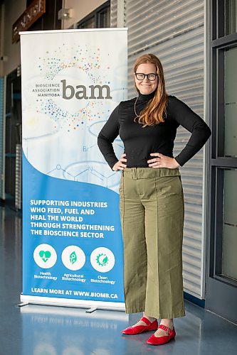 BROOK JONES/FREE PRESS
Andrea Ladouceur who is the president of Biosciences Association Manitoba is pictured at the association's office in the Smart Park at the University of Manitoba's Fort Garry Campus in Winnipeg, Man., Wednesday, July 30, 2025.