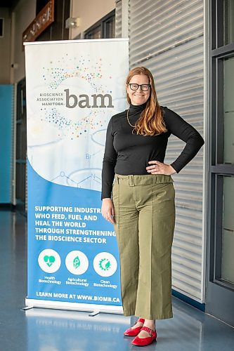 BROOK JONES/FREE PRESS
Andrea Ladouceur who is the president of Biosciences Association Manitoba is pictured at the association's office in the Smart Park at the University of Manitoba's Fort Garry Campus in Winnipeg, Man., Wednesday, July 30, 2025.