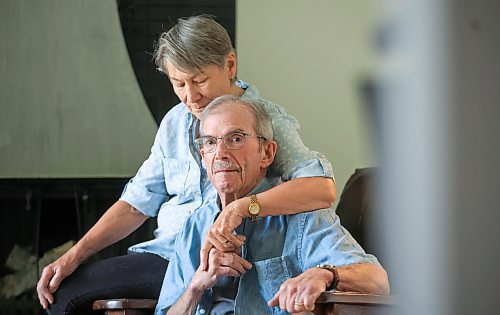 Ruth Bonneville / Free Press 

 local - HOME-CARE NIGHTMARE

Portrait  of Seth Wigderson and his wife Julie Guard for home care nightmare story.

Seth Wigderson, who has Parkinson&#x2019;s disease, had home care coming seven days a week - but then he and his wife moved from their two storey Wolseley home into a more accessible bungalow near Osborne Village

Now they have been without home care for five weeks and they are upset - thanks to calls by the Free Press, the family is suddenly getting home care starting Monday - but they say it shouldn&#x2019;t have reached going to the media


July 30th,   2025
