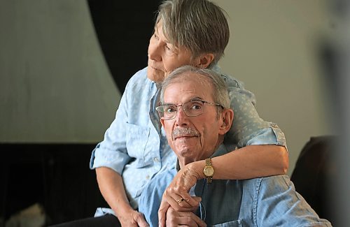Ruth Bonneville / Free Press 

 local - HOME-CARE NIGHTMARE

Portrait  of Seth Wigderson and his wife Julie Guard for home care nightmare story.

Seth Wigderson, who has Parkinson&#x2019;s disease, had home care coming seven days a week - but then he and his wife moved from their two storey Wolseley home into a more accessible bungalow near Osborne Village

Now they have been without home care for five weeks and they are upset - thanks to calls by the Free Press, the family is suddenly getting home care starting Monday - but they say it shouldn&#x2019;t have reached going to the media


July 30th,   2025
