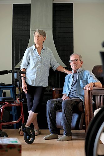 Ruth Bonneville / Free Press 

 local - HOME-CARE NIGHTMARE

Portrait  of Seth Wigderson and his wife Julie Guard for home care nightmare story.

Seth Wigderson, who has Parkinson&#x2019;s disease, had home care coming seven days a week - but then he and his wife moved from their two storey Wolseley home into a more accessible bungalow near Osborne Village

Now they have been without home care for five weeks and they are upset - thanks to calls by the Free Press, the family is suddenly getting home care starting Monday - but they say it shouldn&#x2019;t have reached going to the media


July 30th,   2025
